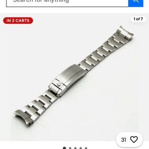 Rolex Silver Watch Band